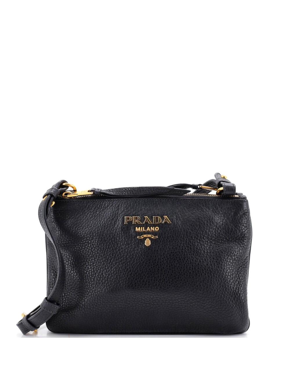 Prada Double Zip Crossbody Bag Vitello #267921P14B